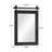 Rustic Farmhouse Solid Wood Accent Mirror Decorative Mirror Rectangle Bathroom Mirror Barn Wall Mirror-1186561324-1184856939