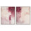 Rose Mist set Canvas Set of 2 Pastel Art Prints by 