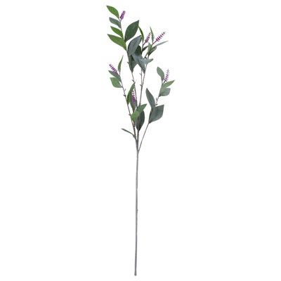 35" Green and Purple Artificial Lavender Floral Spray