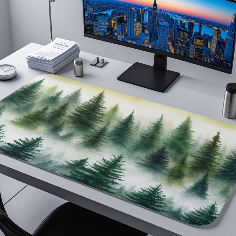 Polyester Desk Pad, 31.5x15.5