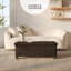 Banc repose-pieds en velours avec rangement amovible Nestl-132127315-132127322