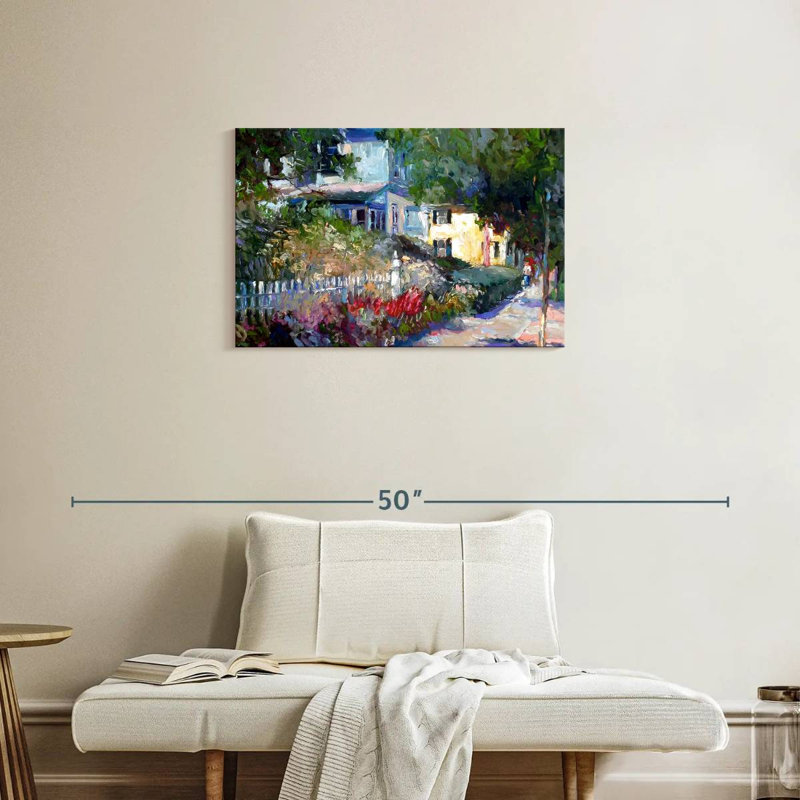 Sireci Yellow Suburbs, 20" H x 30" W