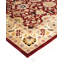 Tapis rouge en laine noué à la main de conception unique 4 pi 2 po x 6 pi 3 po Hayner