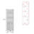 Freestanding Linen Cabinet, 2-Doors, Open Shelves -White-1438078590