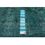 Tapis turquoise à transition de couleur 5 pi 3 po x 8 pi 10 po