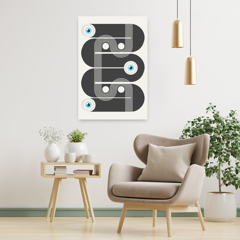 Dashiell Contemporary Art Abstract Minimalist Modern Wall Art - Wrapped Canvas Print, 91.44 cm H x 60.96 cm W