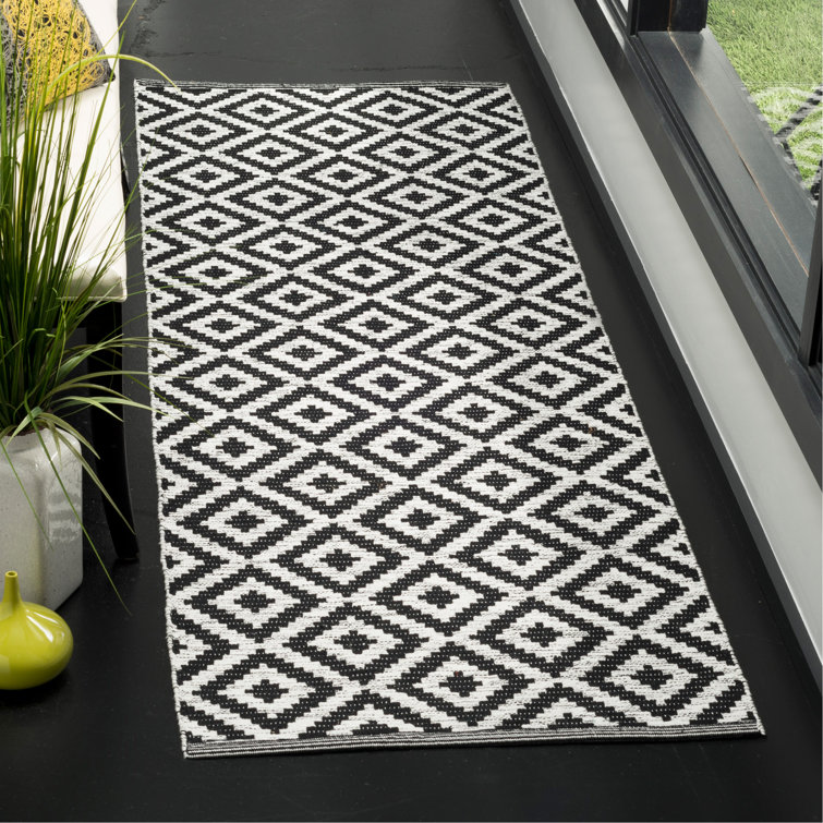 Harlow Hand Woven Cotton Geometric Rug
