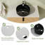 Meuble-lavabo flottant mural 36 po avec dessus en pierre reconstituée et portes à fermeture en douceur-2091568838