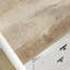 Crédence avec bureau, finition blanche