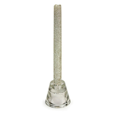 LED Lighted Flameless Christmas Taper Candle