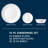 Dinnerware Set, Service For 6, Lightweight Round Plates And Bowls Set, Triple Layer Glass, Chip Resistant, Microwave And Dishwasher Safe, (Caspian/18 Pieces)