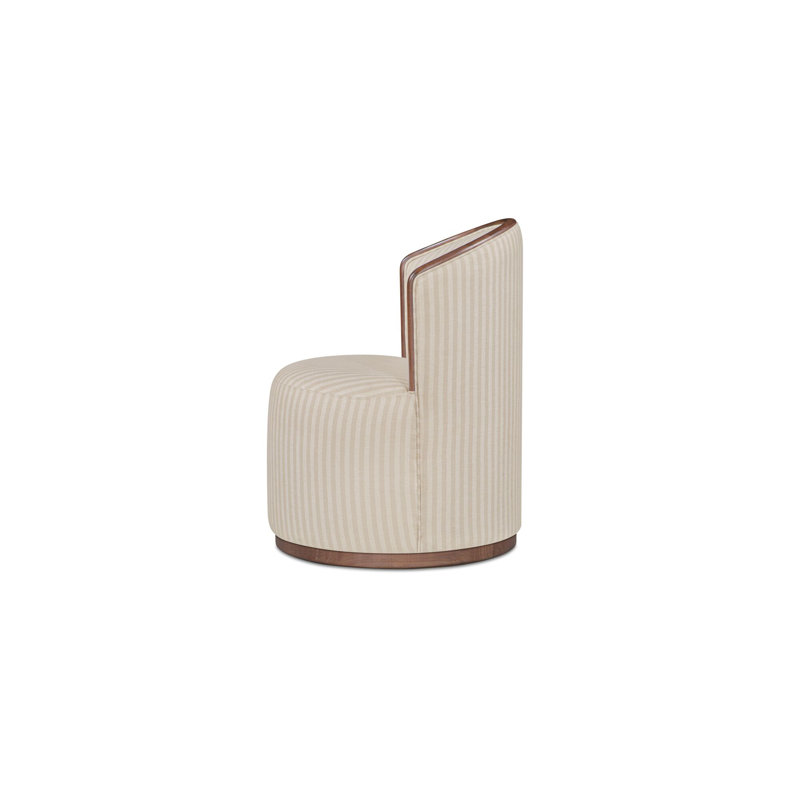 Rossi Swivel Dining Chair Cream, White; Gray