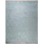 Blue Hand-Knotted Wool Open Zigzags Geometric Modern Contemporary Carpet Rug-1998584755