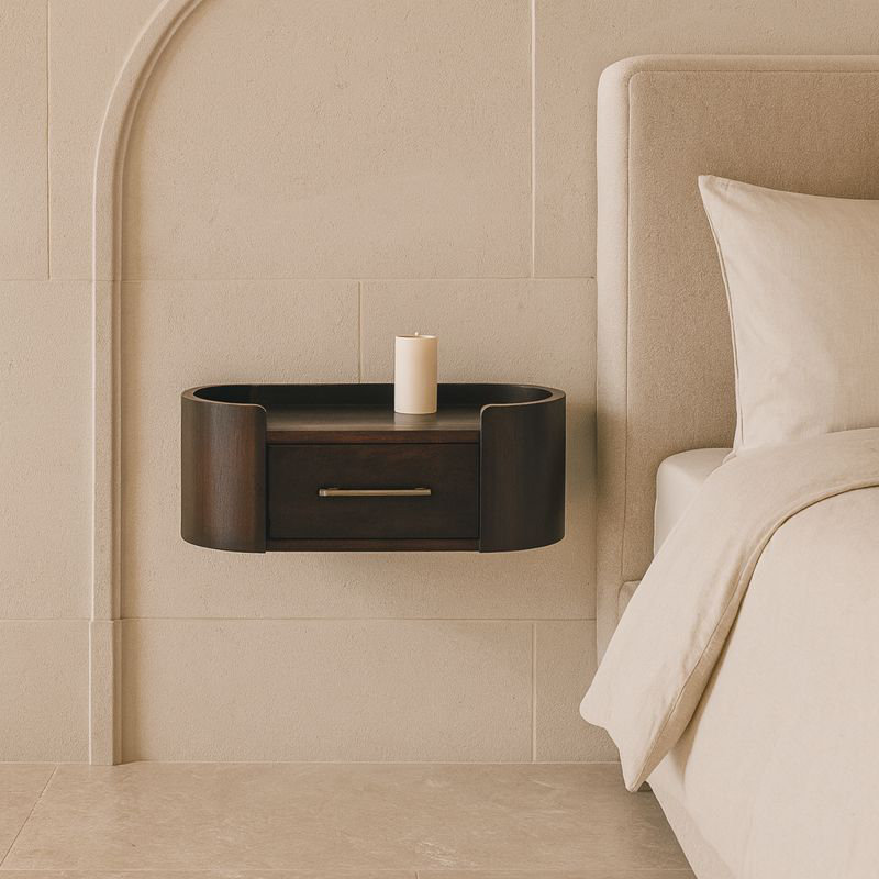 Burstyn 50cm W Solid Wood Bedside Table