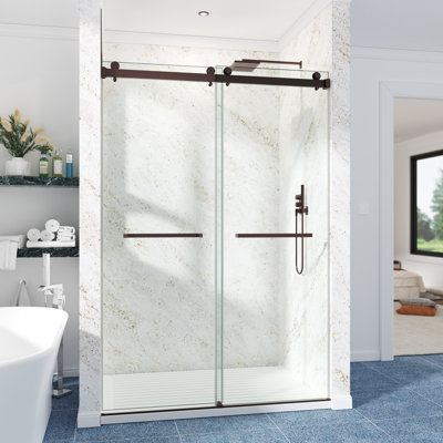 60" W x 72" H Double Sliding Shower Door