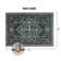 Machine Washable Floral Area Rug with Non-Slip Backing, Oriental Inspired Vintage Design for Living Room, Bedroom, Dining Room, and Home Office