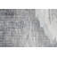 Tapis gris doux et blanc avec motif abstrait moderne 2 x 4