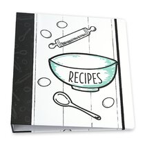 8.5 X 11 Waterproof Recipe Binder Holds 300 Recipes, Blank Recipe Book to  Write