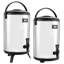 Distributeur de boissons isotherme 3,2 gallons pour boissons chaudes et froides argenté