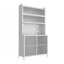 Armoire de cuisine avec porte rabattable, armoire de rangement pour garde-manger, armoire de salon-2040680806