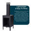 Convex Iron Wood Pellets Smokeless Chimnea