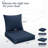 22"W X 24"D Outdoor Deep Seat Cushion Set Outdoor Seat/Back Cushion-982000937