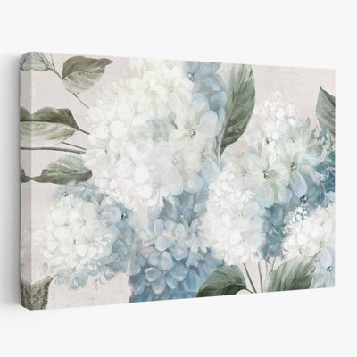 Plants, Flowers, Heartfelt Hydrangeas Wall Art