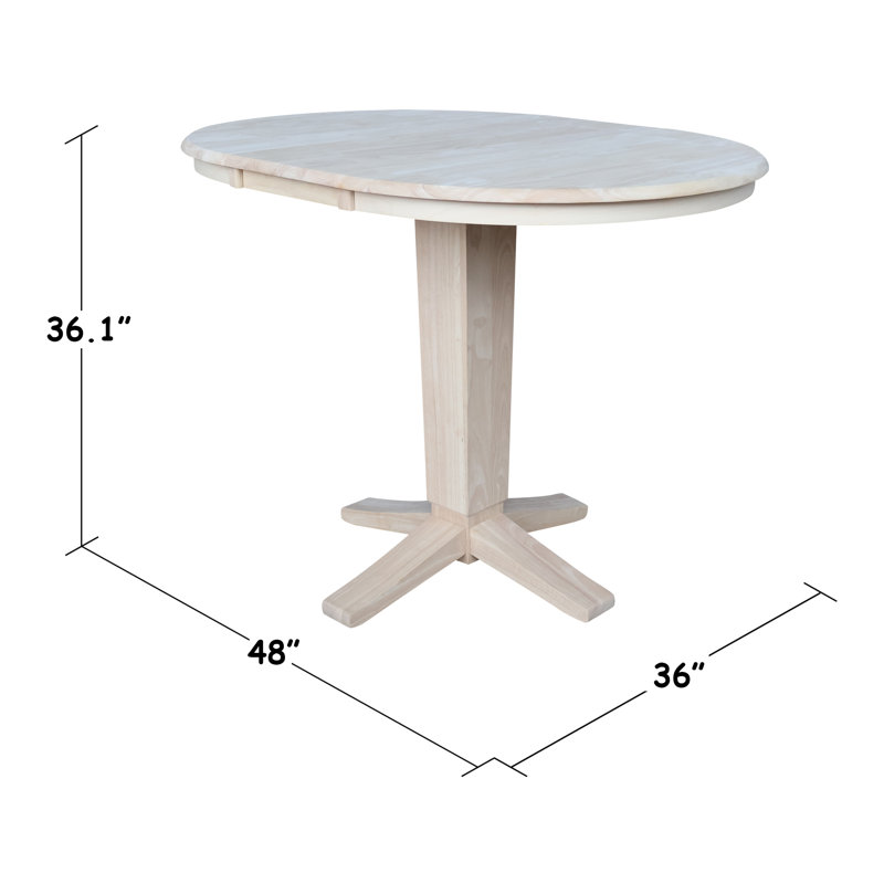 Table de salle à manger Wabash, Non fini