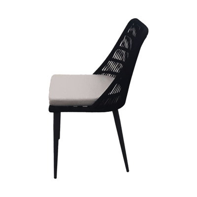 Cylin Patio Dining Side Chair with Cushion