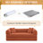 80.7" Corduroy Sleeper Sofa Modular Sofa Bed Compression Foam Couch Bed With 2 Pillows - No Assembly Required-1269532580