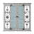 Alvardo Beige Wooden Scroll Window Shutter Home Wall Decor with Metal Scrollwork Relief, 40" x 2" x 40"