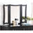 Unique Modern Bedroom Vanity Set W Stool Foldable Mirror Drawers Black Color Mdf Veneer 1Pc Vanity Set-1425421474