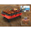 Ensemble de barbecue extérieur en fonte émaillée portable Lava 17,5 pouces
