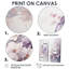 Papillon mauve Enchanted Flight II - ensemble de 2 impressions sur toile modernes-147993462-147993469-147993460