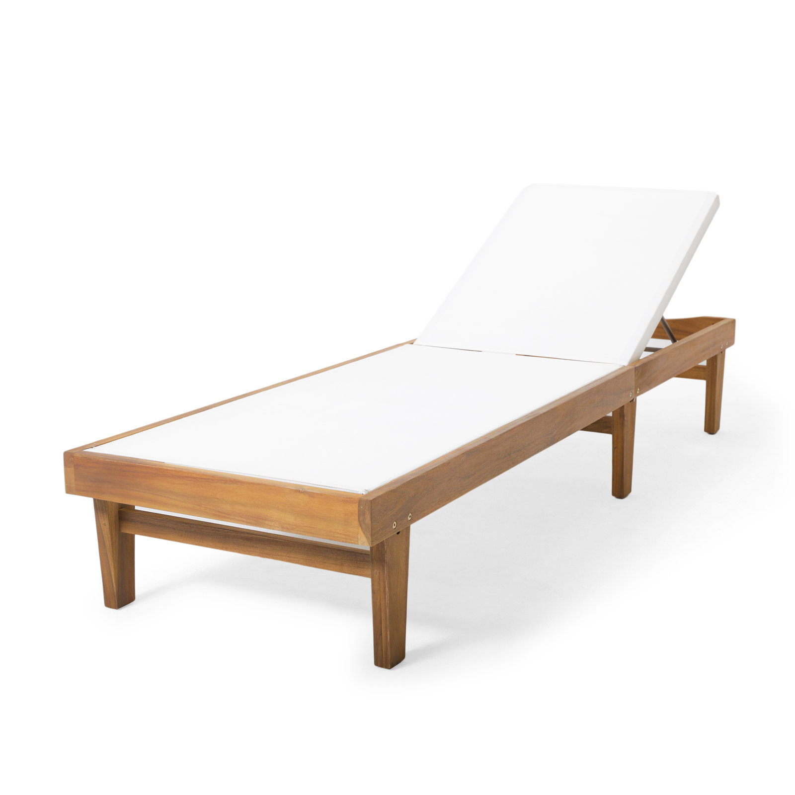 Scheiner 24'' Outdoor Acacia Chaise Lounge, Teak