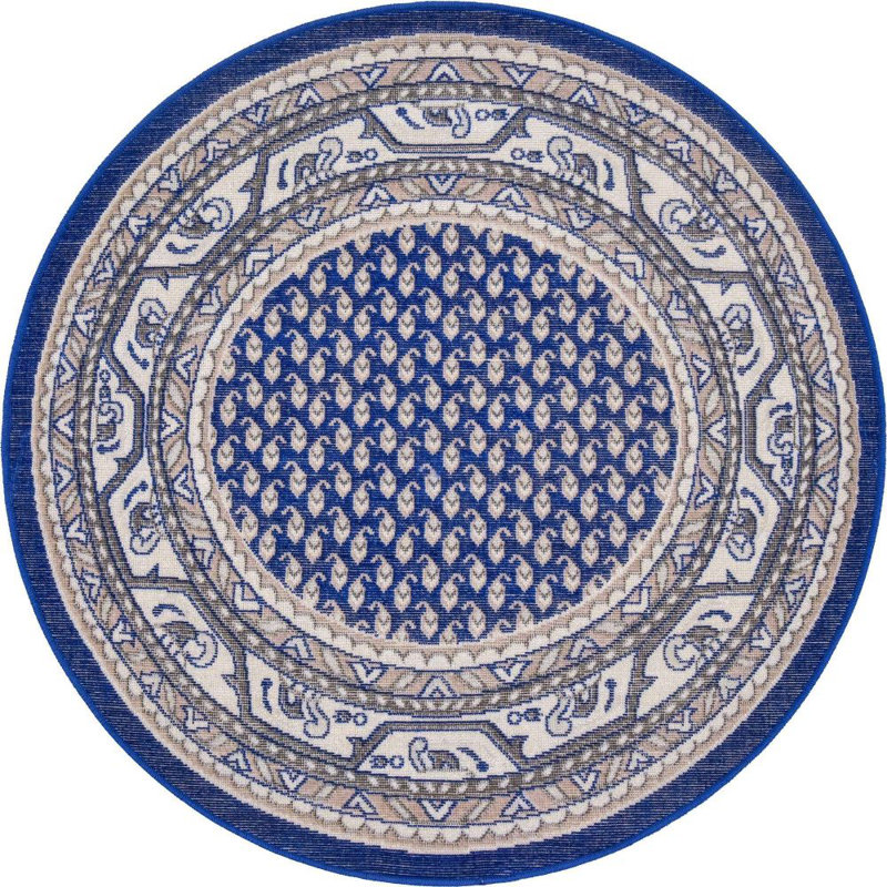 Tapis traditionnel Wingate couleur saphir