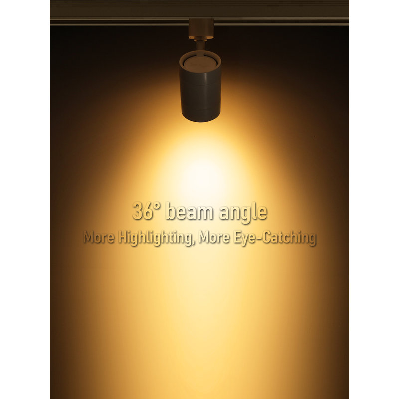 Led Track Lighting Heads Dimmable, H Type Track Spotlight Fixtures, 600Lm, 8.5W, Cri90, 36° Beam Angle, 2700K Soft White