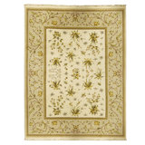 Handmade Silk and Wool Area Rug