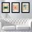 'Sea Life'  Wall Art Framed Art Print Set - 3 Pcs