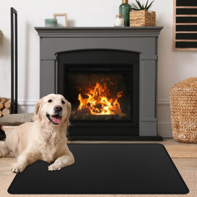 Fireplace Mat Fireproof, 48 X 30 Inch Hearth Rugs