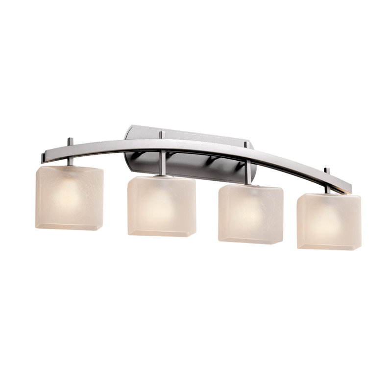 Casson 4 - Light Bath Bar, Brushed Nickel, Opal