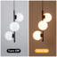 Luminaire suspendu sphérique sphérique en verre de lait 3 lumières Modern Minimalist-1025306861-1025306862-1025306863