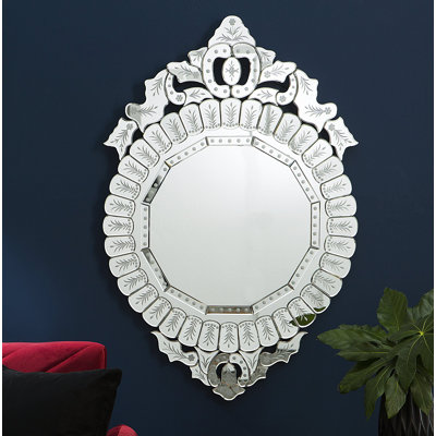 Clay Wood Flat Wall Mirror