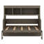 Lit escamotable avec bureau et tablettes de rangement-18185231