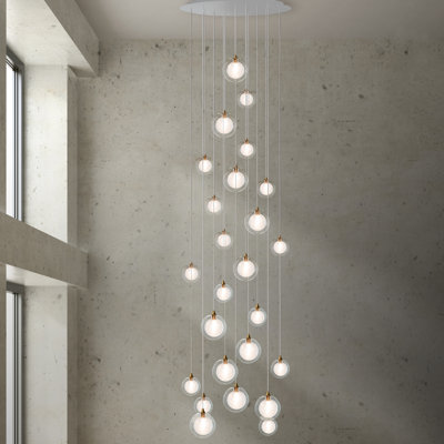 Luminaire suspendu sphérique 25 lumières Reflection Twigs