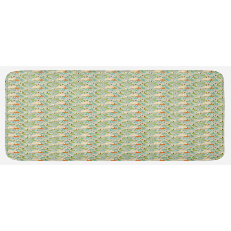 Tapis de cuisine botanique