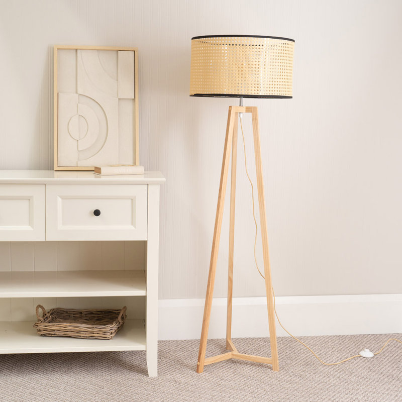 Rhavyn 148cm Natural Traditional Floor Lamp