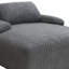  Méridienne de 55 pouces pour l'intérieur, canapé-lit rembourré en velours côtelé surdimensionné, canapé-lit à siège profond, fauteuil de lecture