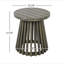 Table d'appoint d'extérieur en bois d'acacia pour le patio, table basse ronde pour la cour arrière, pelouse et balcon-1674722902