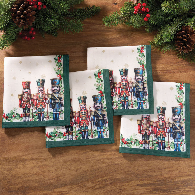 Lilaki Royal Nutcracker Holiday Napkins